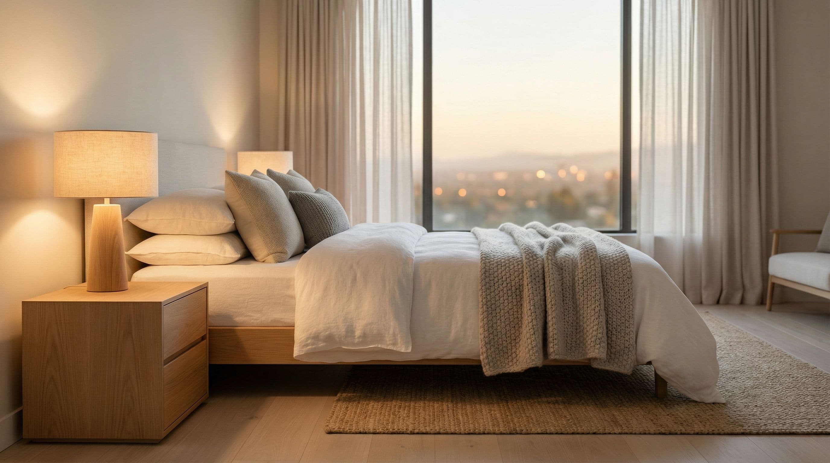 Luxe slaapkamer achtergrond